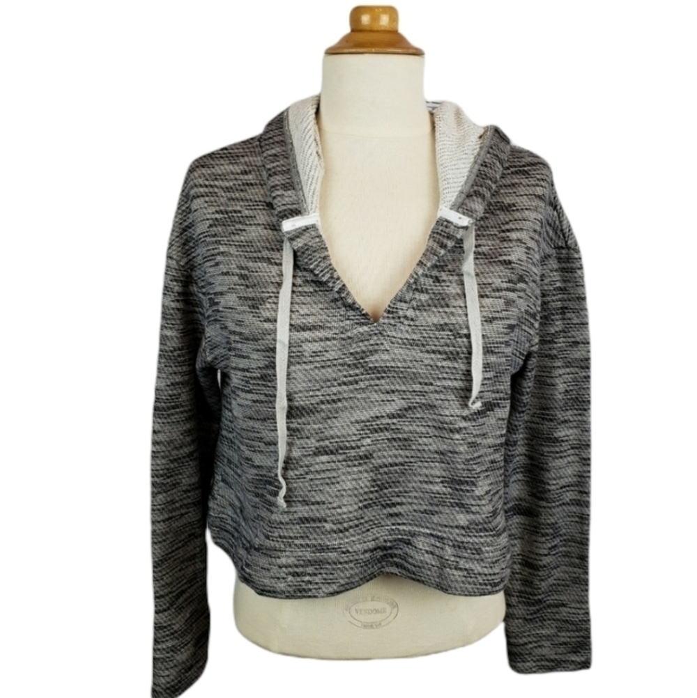 Anthro Saturday Sunday French Terry Cropped Hoodie